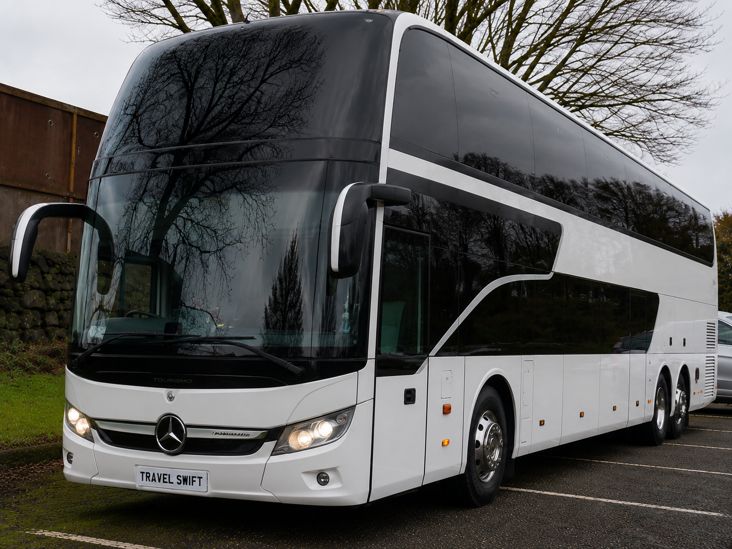 High-capacity executive coach representing the 71 plus seater category